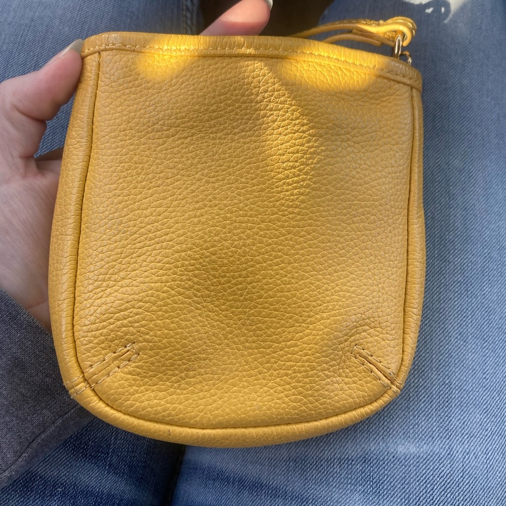 Soft yellow wristlet